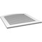 Ekena Millwork Arch Top Surface Mount PVC Gable Vent: Non-Functional, w/ 3-1/2"W x 1"P Standard Frame, 32"W x 32"H GVPAR32X3201SN - alternate 2